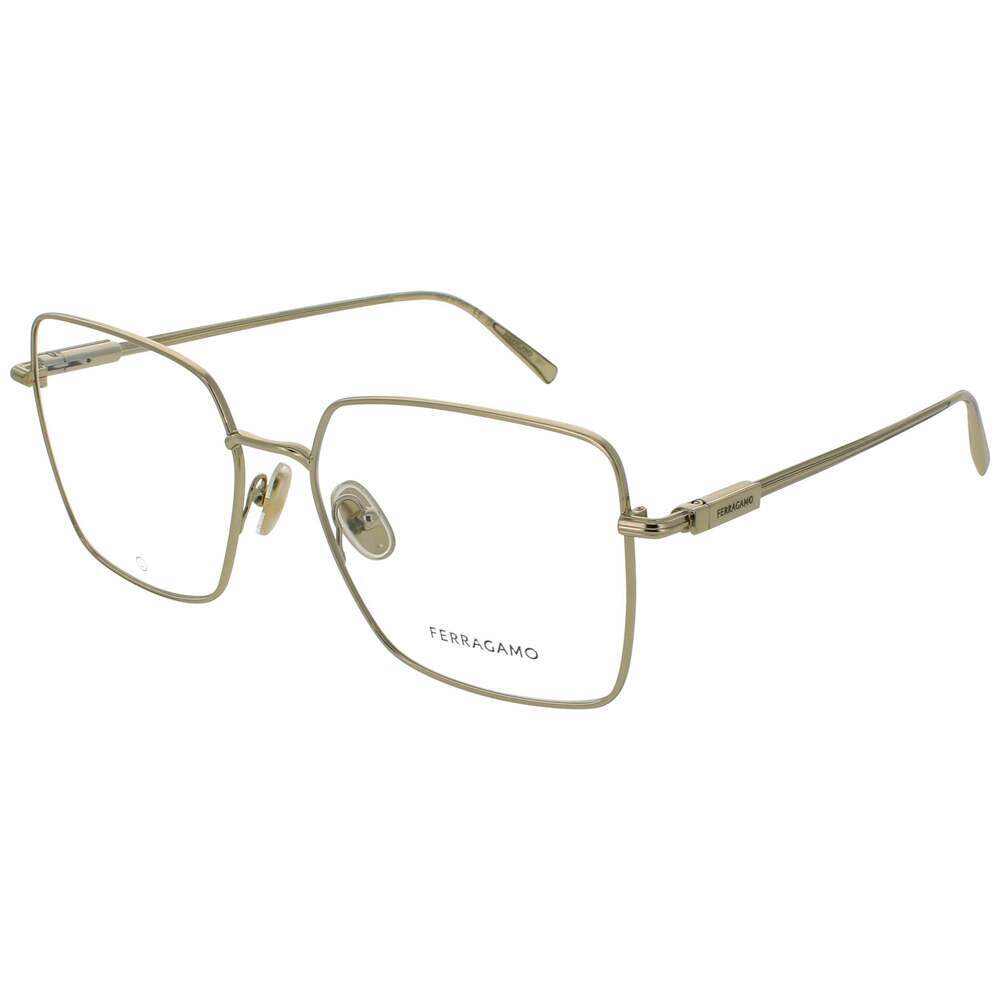NWT Salvatore Ferragamo SF2230 Gold 56mm Eyeglasses